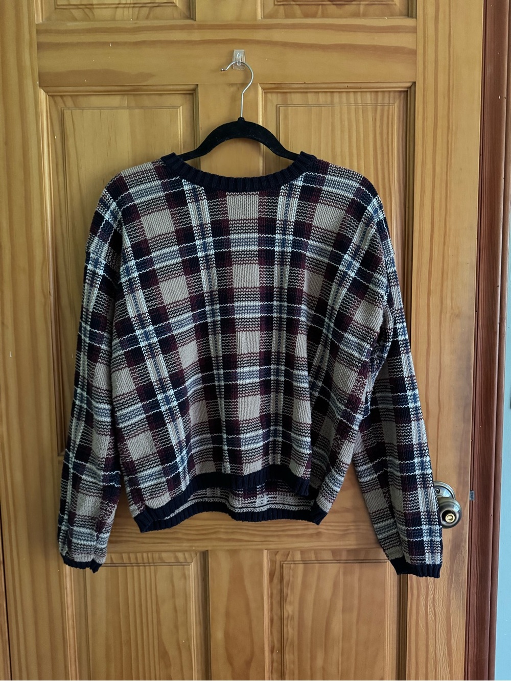 Vintage Paul Harris Design Plaid Sweater Cotton 🍂